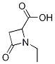 1-Ethyl-4-oxo-2-azetidinecarboxylic acid Struktur