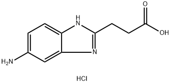 3-(5-Amino-1H-benzoimidazol-2-yl)-propionic aciddihydrochloride Struktur