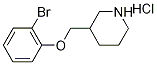 3-[(2-Bromophenoxy)methyl]piperidine hydrochloride Struktur