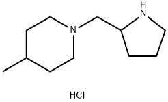 4-Methyl-1-(2-pyrrolidinylmethyl)piperidinedihydrochloride Struktur