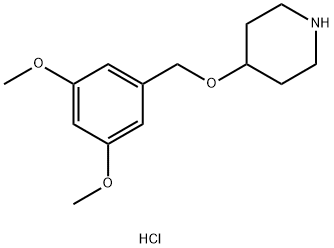 4-[(3,5-Dimethoxybenzyl)oxy]piperidinehydrochloride Struktur