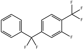 4-(Difluorophenylmethyl)-2-fluoro-1-(trifluoromethyl)benzene Struktur