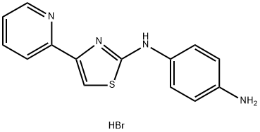 N-(4-Pyridin-2-yl-thiazol-2-yl)-benzene-1,4-diamine hydrobromide Struktur