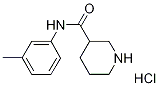 N-(3-Methylphenyl)-3-piperidinecarboxamidehydrochloride Struktur