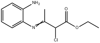 Ethyl 3-[(2-aminophenyl)imino]-2-chlorobutanoate Struktur