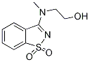 ethanol, 2-[(1,1-dioxido-1,2-benzisothiazol-3-yl)methylami Struktur