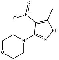 morpholine, 4-(3-methyl-4-nitro-1H-pyrazol-5-yl)- Struktur