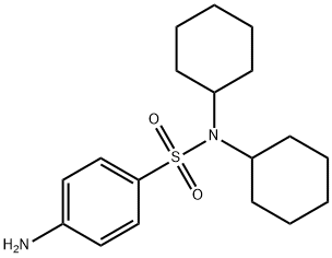 benzenesulfonamide, 4-amino-N,N-dicyclohexyl- Struktur