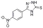 3H-1,2,4-triazole-3-thione, 2,4-dihydro-5-(4-nitrophenyl)- Struktur