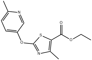 5-thiazolecarboxylic acid, 4-methyl-2-[(6-methyl-3-pyridin Struktur