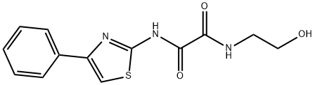 ethanediamide, N-(2-hydroxyethyl)-N'-(4-phenyl-2-thiazolyl Struktur