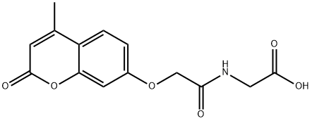 N-{[(4-Methyl-2-oxo-2H-chromen-7-yl)oxy]-acetyl}glycine Struktur