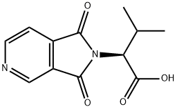 (2S)-2-(1,3-Dioxo-1,3-dihydro-2H-pyrrolo[3,4-c]-pyridin-2-yl)-3-methylbutanoic acid Struktur