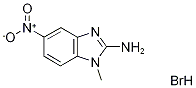 1-Methyl-5-nitro-1H-1,3-benzodiazol-2-amine hydrobromide Struktur