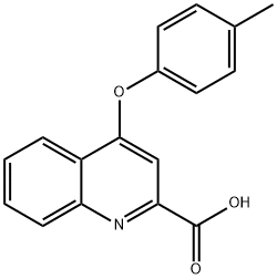 4-(4-Methylphenoxy)quinoline-2-carboxylic acid Struktur