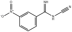 N'-Cyano-3-nitrobenzenecarboximidamide Struktur