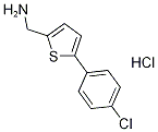 [5-(4-Chlorophenyl)thien-2-yl]methylamine hydrochloride Struktur