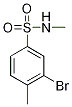 N-Methyl 3-bromo-4-methylbenzenesulphonamide Struktur