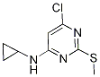 6-Chloro-N-cyclopropyl-2-(methylthio)pyrimidin-4-amine Struktur