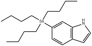 6-(Tributylstannyl)-1H-indole Struktur