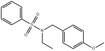 N-Ethyl-N-(4-methoxybenzyl)benzenesulphonamide Struktur