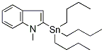 1-Methyl-2-(tributylstannyl)-1H-indole Struktur