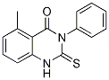 2,3-Dihydro-5-methyl-3-phenyl-2-thioxo-1H-quinazolin-4-one Struktur