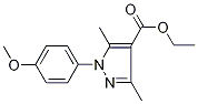 Ethyl 3,5-dimethyl-1-(4-methoxyphenyl)-1H-pyrazole-4-carboxylate Struktur