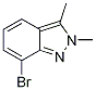 7-Bromo-2,3-dimethyl-2H-indazole Struktur