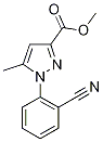 1-(2-Cyanophenyl-3-(methoxycarbonyl)-5-methyl-1H-pyrazole, 2-[3-(Methoxycarbonyl)-5-methyl-1H-pyrazol-1-yl]benzonitrile Struktur