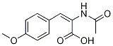 2-(Acetamido)-3-(4-methoxyphenyl)acrylic acid Struktur