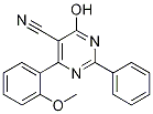 4-Hydroxy-6-(2-methoxyphenyl)-2-phenylpyrimidine-5-carbonitrile Struktur