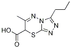 6-Methyl-3-propyl-7H-[1,2,4]triazolo[3,4-b][1,3,4]thiadiazine-7-carboxylic acid Struktur