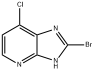 2-Bromo-4-chloro-7-azabenzimidazole Struktur