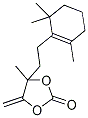 4-Methyl-5-methylene-4-[2-(2,6,6-trimethylcyclohex-1-en-1-yl)ethyl]-1,3-dioxolan-2-one Struktur