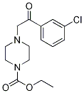 Ethyl 4-[2-(3-chlorophenyl)-2-oxoethyl]piperazine-1-carboxylate Struktur