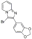 2-(1,3-Benzodioxol-5-yl)-3-bromoimidazo[1,2-a]pyridine Struktur