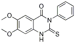 2,3-Dihydro-6,7-dimethoxy-3-phenyl-2-thioxo-1H-quinazolin-4-one Struktur