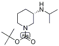 (3S)-3-[(Prop-2-yl)amino]piperidine, N1-BOC protected, tert-Butyl (3S)-3-[(prop-2-yl)amino]piperidine-1-carboxylate, (3S)-1-(tert-Butoxycarbonyl)-3-[(prop-2-yl)amino]piperidine Struktur