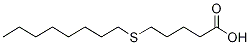 5-(n-Octylsulphanyl)pentanoic acid Struktur