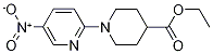 Ethyl 1-(5-nitropyridin-2-yl)piperidine-4-carboxylate Struktur