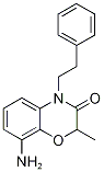 8-Amino-2-methyl-4-(2-phenylethyl)-2H-1,4-benzoxazin-3(4H)-one Struktur