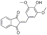 2-(3,5-Dimethoxy-4-hydroxybenzylidene)-1H-indene-1,3(2H)-dione Struktur