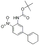 tert-Butyl[(5-cyclohex-1-en-1-yl)-2-nitrophenyl]carbamate, 2-[(tert-Butoxycarbonyl)amino]-4-(cyclohex-1-en-1-yl)nitrobenzene Struktur