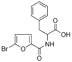 N-[(5-Bromofuran-2-yl)carbonyl]-DL-phenylalanine Struktur