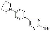 2-Amino-4-(4-pyrrolidin-1-ylphenyl)-1,3-thiazole Struktur