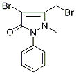 4-Bromo-3-(bromomethyl)-2-methyl-1-phenylpyrazolin-5-one 98% Struktur