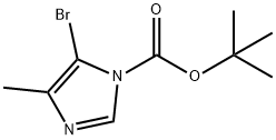 tert-Butyl 5-bromo-4-methyl-1H-imidazole-1-carboxylate Struktur