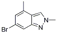 6-Bromo-2,4-dimethyl-2H-indazole Struktur