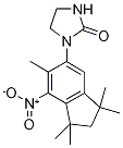 1-(2,3-Dihydro-7-nitro-1,1,3,3,6-pentamethyl-1H-inden-5-yl)imidazolidin-2-one Struktur